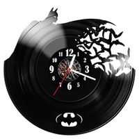 Zegar ścienny z płyty winylowej Batman 377.14