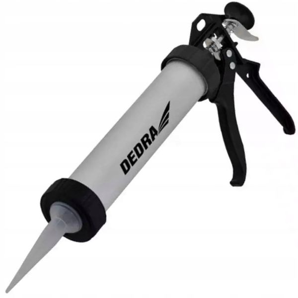 DEDRA WYCISKACZ PISTOLET DO SILIKONU MAS TUBOWY 600ML ALUMINIOWY 1201-11 zdjęcie 4