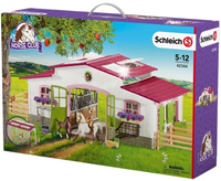 Schleich 42344 Centrum jeździeckie Stajnia z jeźdźcem i końmi 97elementów