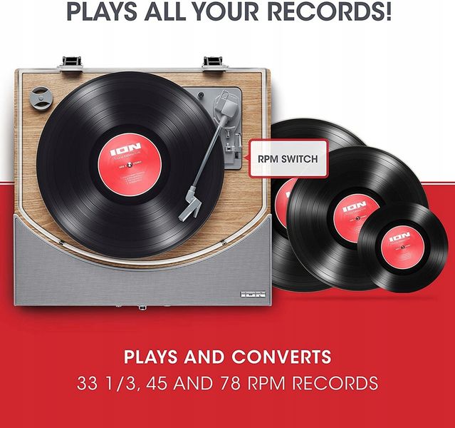 Gramofon ION Audio Premier LP MM Bluetooth USB zdjęcie 3