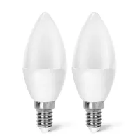 2 x Żarówka LED świeczka C37 E14 4,9W 2700K 420LM energooszczędna do salonu