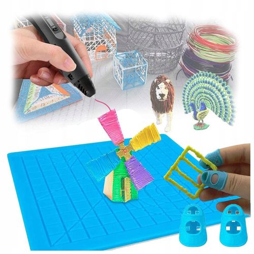 DŁUGOPIS 3D DRUKARKA MAGICZNY DŁUGOPIS 3D+ WKŁADY 460 METRÓW+ MATA OCHRONNA na Arena.pl