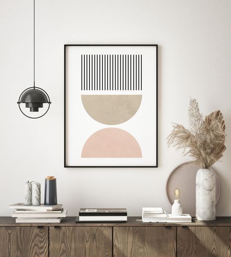 Plakat cyfrowy do wydruku  geometryczne boho na Arena.pl
