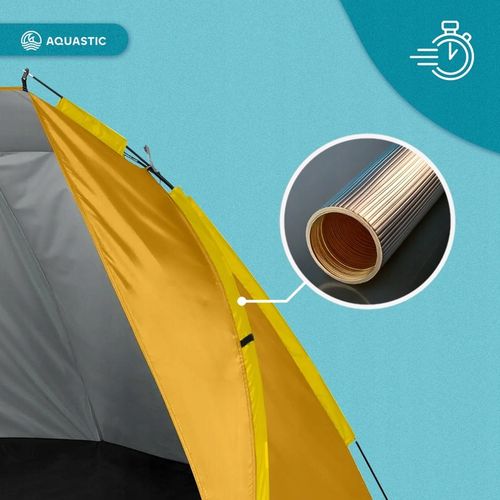 Namiot plażowy AQUASTIC Concielo pomarańczowy UPF50+ Ochrona przed słońcem na Arena.pl