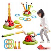 Zabawka gra Interaktywna 3w1 biedronka rakieta rzutki skaczące ramiona 296Y