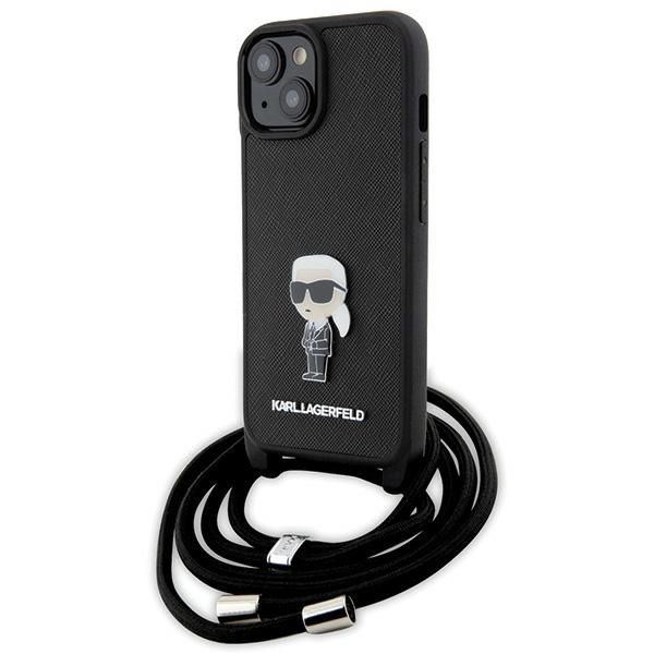 Etui Karl Lagerfeld do iPhone 15, iPhone 14, iPhone 13, Czarny zdjęcie 1