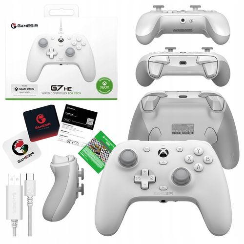 Kontroler Pad przewodowy GameSir G7 HE Biały GamePad do Xbox Windows USB-C na Arena.pl
