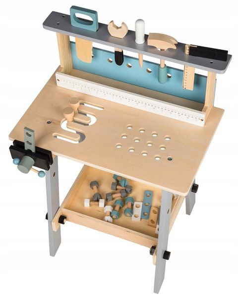 Drewniany warsztat narzędzia 32el zabawki Ecotoys zdjęcie 2
