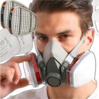 ZESTAW PÓŁMASKA MASKA LAKIERNICZA 6200 KOMPLETNA PRZECIWPYŁOWA L +