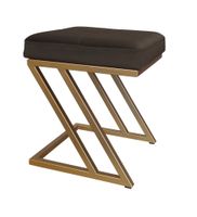 Pufa ZETA LOFT taboret podnóżek podstawa złota MG05