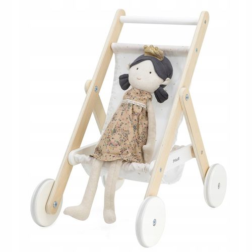 VIGA 44236 PolarB Solidny Designerski Drewniany Wózek dla Lalek Gwiazdki na Arena.pl