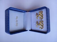 Złote spinki do koszuli EXC Paragraf dla Prawnika Radcy Adwokata Notariusza