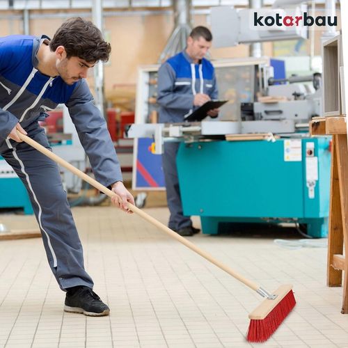 MIOTŁA SZCZOTKA 500 MM ULICÓWKA PCV ZAMIATACZ ZMIOTKA Z DREWNIANYM na Arena.pl