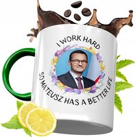 Kubek Zielony Mateusz Morawiecki Na Prezent Z Nadrukiem Ze Zdjęciem