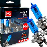 Żarówki HQ Automotive H4 Mocne Efekt LED +50% Światła Xenon OEM P43t