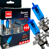 Żarówki HQ Automotive H4 Mocne Efekt LED +50% Światła Xenon OEM P43t