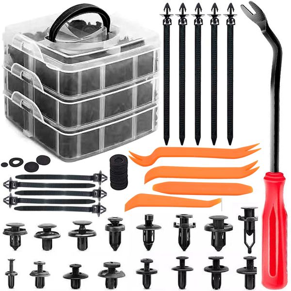 Samochodowy Zestaw Klipsów I Otwieraków Heckermann 675 Szt zdjęcie 1