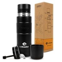 Yerbomos XL ALL IN ONE - 750 ml - Matero, termos i bombilla w jednym (czarny)