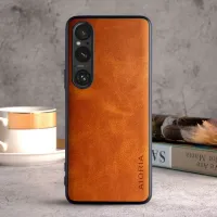 Etui AIORIA Vintage LEATHER do Sony Xperia 1 V pomarańczowy
