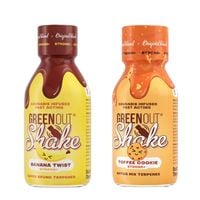 shoty konopne green out® shake, banana twist + toffee cookie - 2x200ml