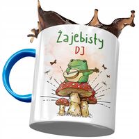 Kubek Błękitny Dla Dja Żajebisty Dj Prezent Z Nadrukiem Ze Zdjęciem