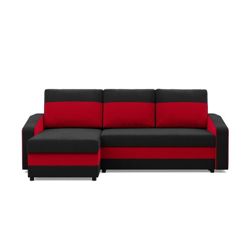 Narożnik uniwersalny, mikrofaza, AURELO, 231x140x92, czerwony | TYLETEGOTU na Arena.pl