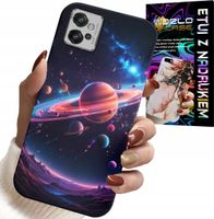 ETUI DO MOTOROLA G32 - KOSMOS PLANETY GWIAZDY GALAKTYKA PLECKI