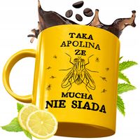 Złoty Kubek Premium Dla Apoliny Na Urodziny Na Prezent Z Nadrukiem Z Nadruk