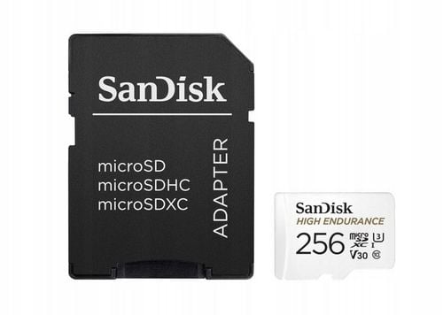 Karta micro SD 256GB SANDISK High Endurance microSDXC 256GB V30 na Arena.pl