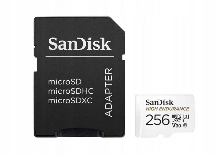 Karta micro SD 256GB SANDISK High Endurance microSDXC 256GB V30 zdjęcie 5
