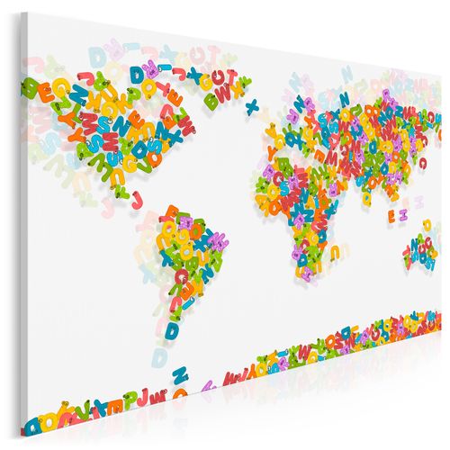 85501 Obraz na płótnie MAPA LITERY ALFABET na Arena.pl