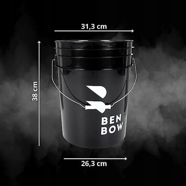 Wiadro CZARNE do mycia z separatorem WASH RINSE zdjęcie 2