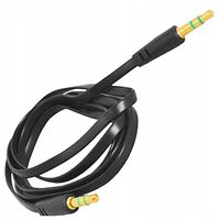 Przewód 2x JACK 3.5mm AUX kabel jack-jack czarny
