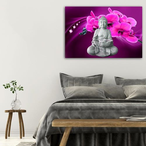 Deco Panel, Budda z orchideami 1 60x40 na Arena.pl