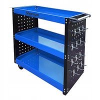 Wózek trzypółkowy warsztatowy narzędziowy 3PA nb ze ściankami Sherman