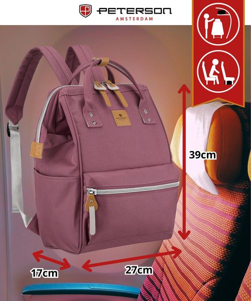 plecak materiałowy ptn beta-0367 purple zdjęcie 4