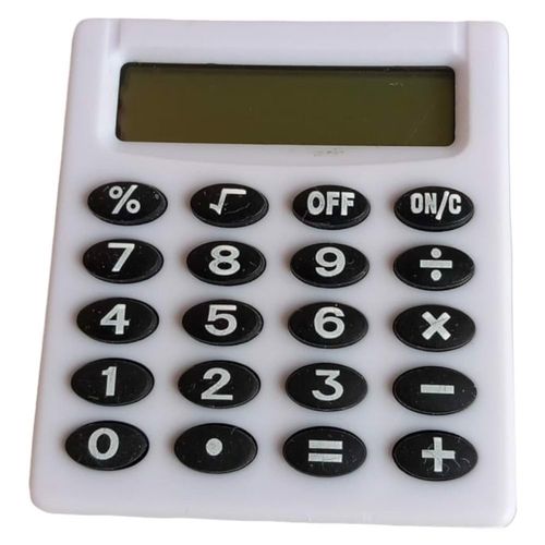 Mini kalkulator prosty biały 50x45x8 mm na Arena.pl