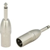 Roxtone wtyk RA2XMJM, Wtyk Jack 6.3mm Mono, 3 pinowy wtyk XLR męski