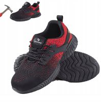 PÓŁBUTY ROBOCZE męskie ochronne bhp z podnoskiem S1 PRZEWIEWNE LEKKIE r.42