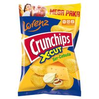 Crunchips X-Cut Chipsy ziemniaczane grubo krojone ser-cebula 130 g