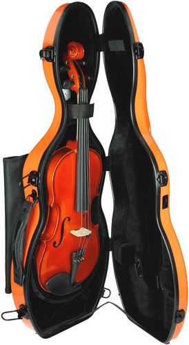 Fiberglass futerał skrzypcowy skrzypce UltraLight 4/4 M-case Pomarańczowy Jasny na Arena.pl