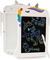 BIAŁY TABLET DO PISANIA Z MOTYWEM JEDNOROŻCA DLA DZIECI