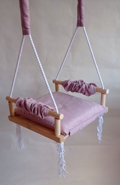 Huśtawka siedzisko biał dla dzieci SZARA DOM OGRÓD zdjęcie 9