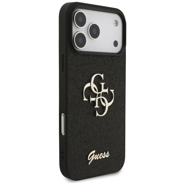 Etui Guess Fixed Glitter Big 4G do iPhone 17 Pro Max czarny zdjęcie 4