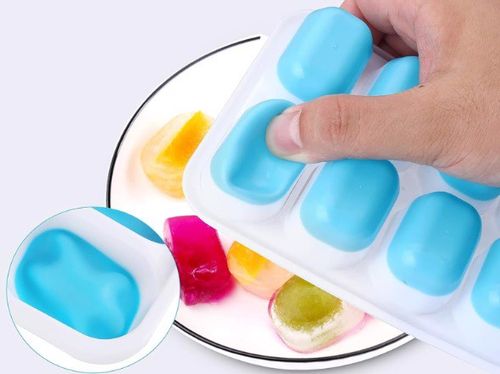 Foremki do Kostek Lodu Silikonowe z Pokrywkami 4sz na Arena.pl