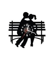 Zegar ścienny z płyty winylowej Zakochana Para 52.5