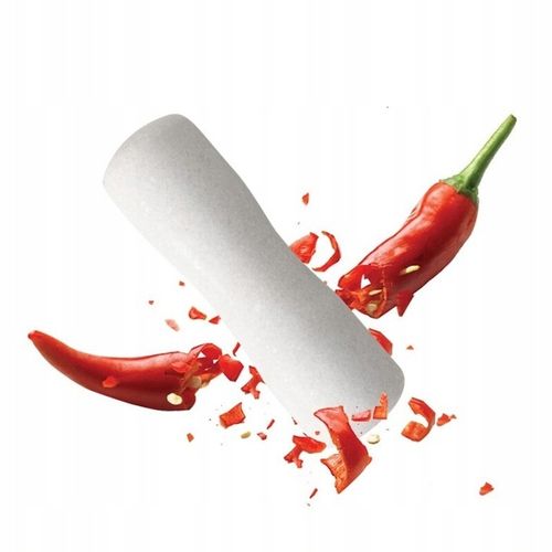 MOŹDZIERZ KUCHENNY KAMIENNY GRANITOWY TŁUCZEK DO UCIERANIA PRZYPRAW ZIÓŁ na Arena.pl