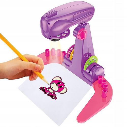 PROJEKTOR RZUTNIK DO NAUKI RYSOWANIA ZE SLAJDAMI ZESTAW DLA DZIECI + MAZAKI na Arena.pl