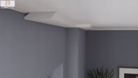 Listwa sufitowa DLSU8 3cm x 12cm gzyms sztukateria ozdobna XPS DECOREM
