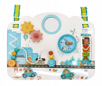Tablica manipulacyjna dla malucha Adam Toys Koraliki Zapinka Autka EDU 6m+